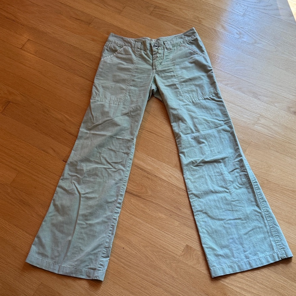 Joie Soft Green Wide Leg Jeans